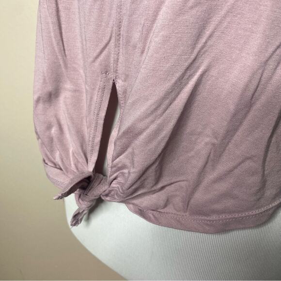 Zyia Lilac Front Tie Tank Top - Picture 3 of 9